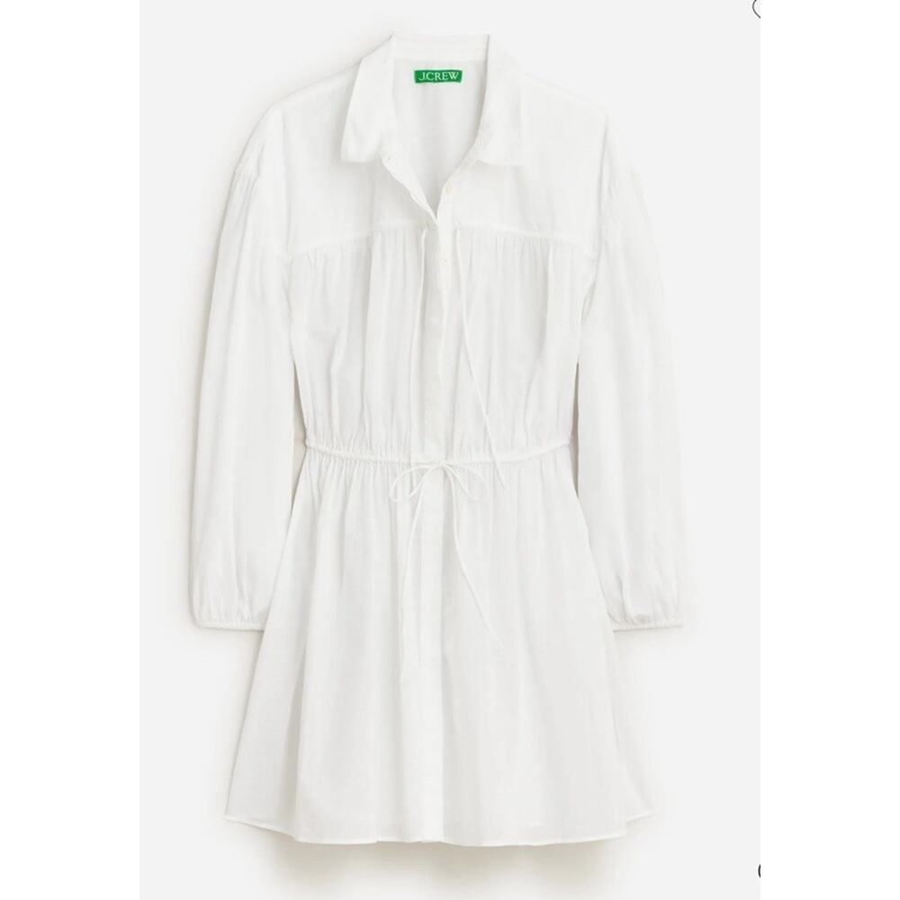 J Crew Tie-front beach shirt in cotton voile